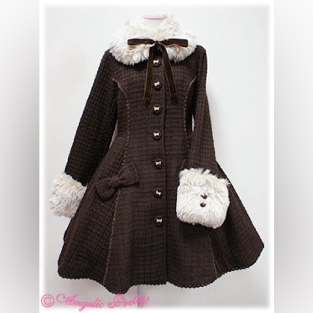 Angelic Pretty 🤍 Maiden Ribbon Lolita Coat in Brown